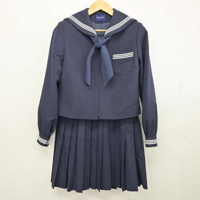 【中古】徳島県 応神中学校 女子制服 4点 (セーラー服・スカート) sf075322