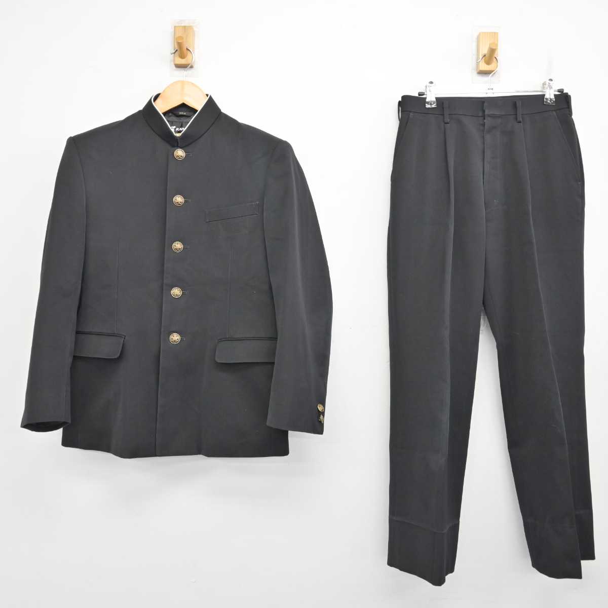 【中古】徳島県 応神中学校 男子制服 3点 (学ラン・ズボン・ズボン) sf075323