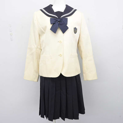 【中古】群馬県 樹徳高等学校 女子制服 4点 (ブレザー・セーラー服・スカート) sf075329