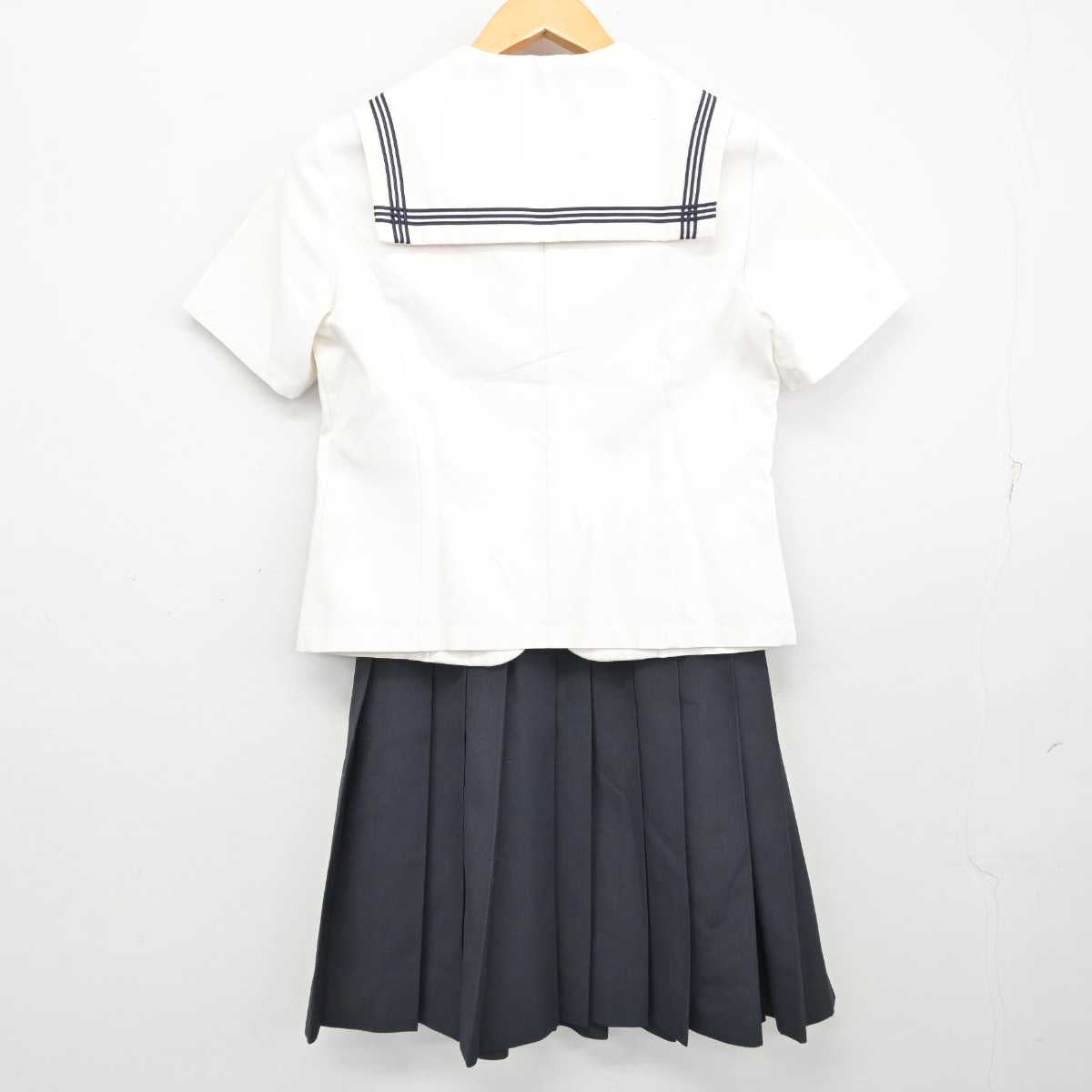 【中古】群馬県 樹徳高等学校 女子制服 2点 (セーラー服・スカート) sf075332