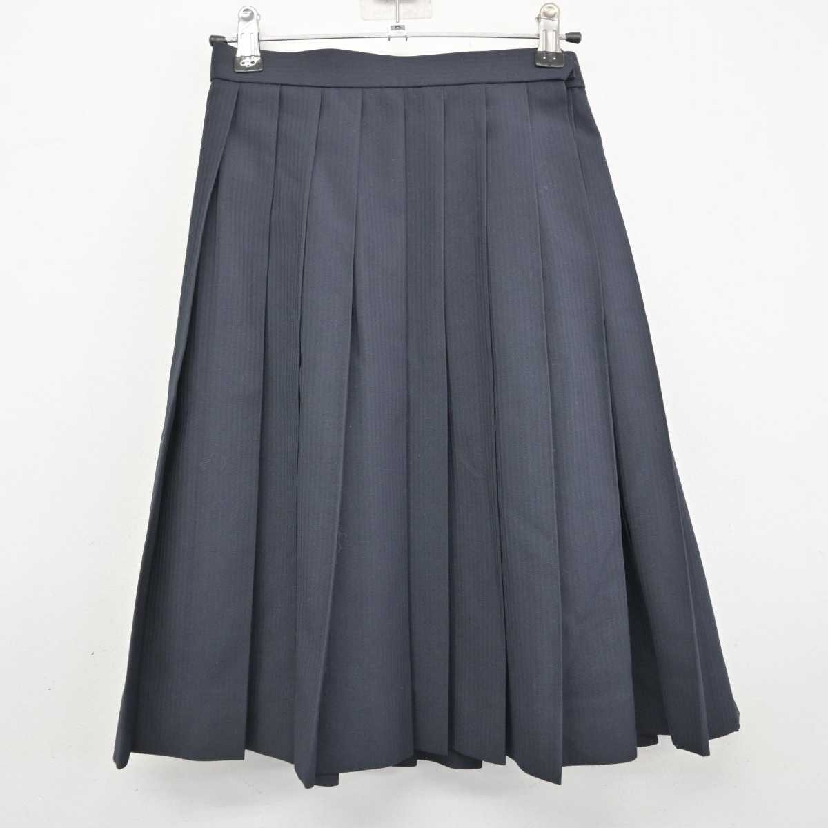 【中古】群馬県 樹徳高等学校 女子制服 2点 (セーラー服・スカート) sf075332