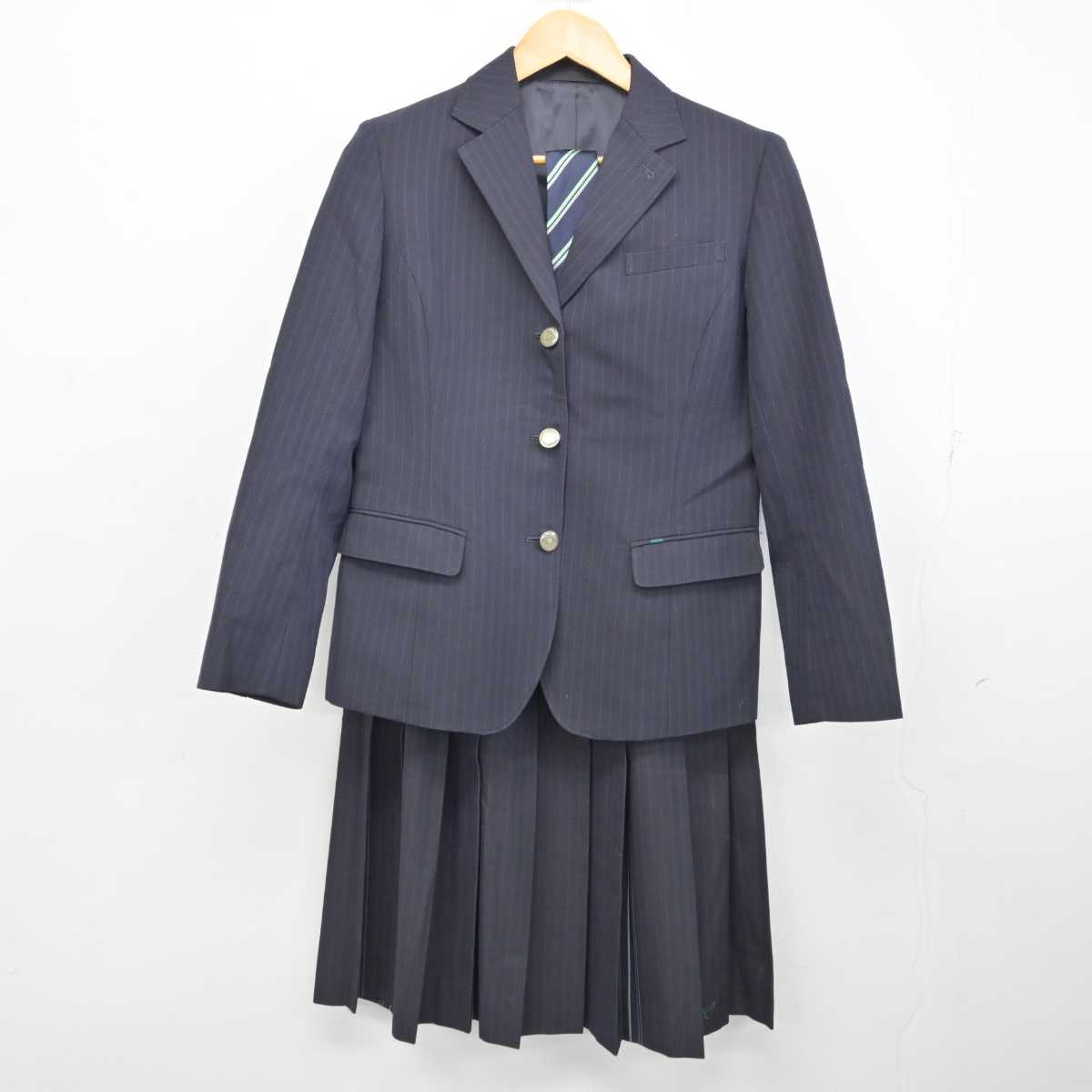 【中古】群馬県 太田市立太田高等学校 女子制服 4点 (ブレザー・ベスト・スカート) sf075384