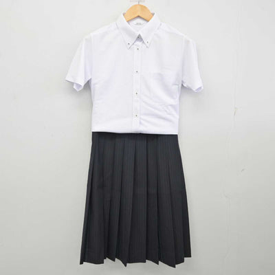 【中古】群馬県 太田市立太田高等学校 女子制服 2点 (シャツ・スカート) sf075385