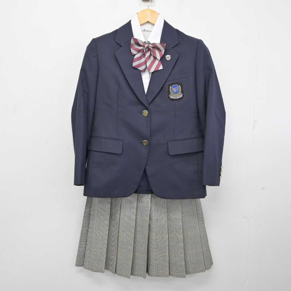 【中古】鹿児島県 城西高等学校 女子制服 5点 (ブレザー・シャツ・スカート) sf075392