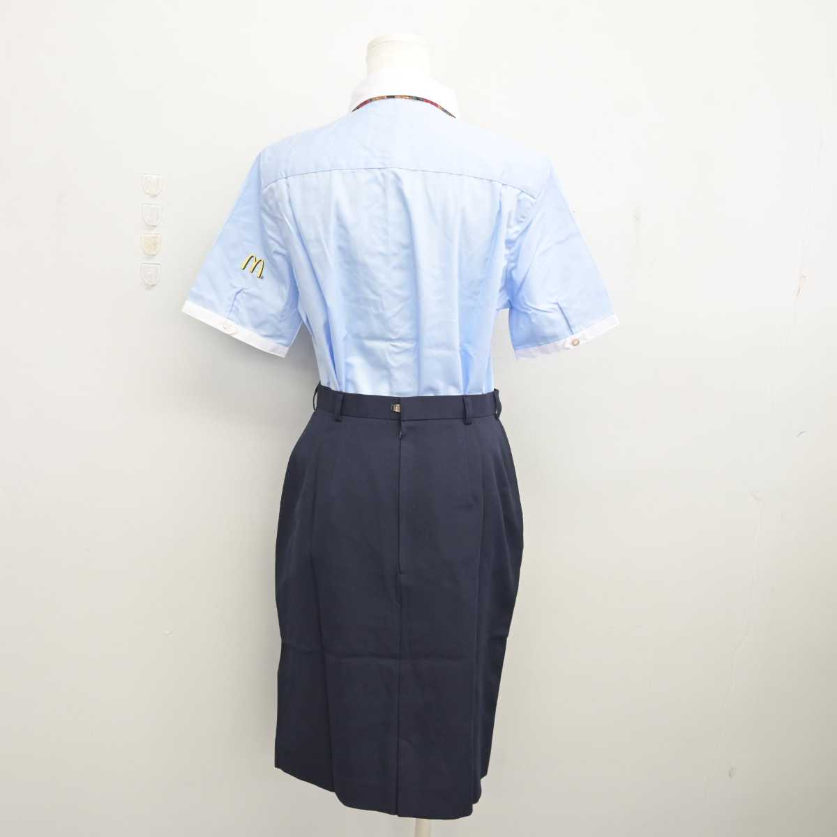 【中古】 マクドナルド 女子制服 4点 (シャツ・スカート) sf075395