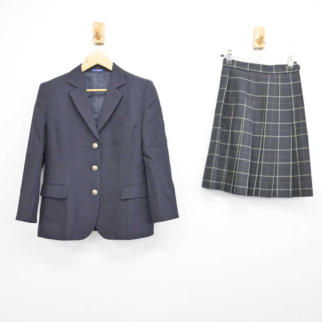 【中古】東京都 法政大学中学校・高等学校 女子制服 2点 (ブレザー・スカート) sf075401