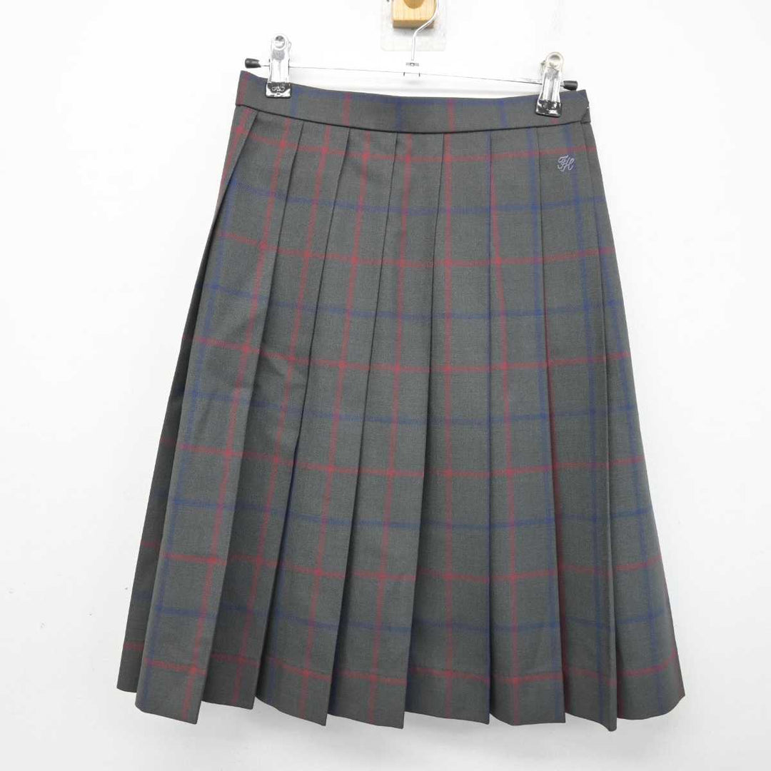 【中古】愛知県 豊田東高等学校 女子制服 3点 (ブレザー・ニットベスト・スカート) sf075407