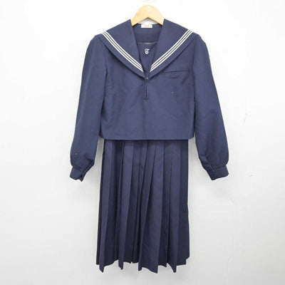 【中古】福岡県 東峰中学校 女子制服 2点 (セーラー服・ジャンパースカート) sf075417