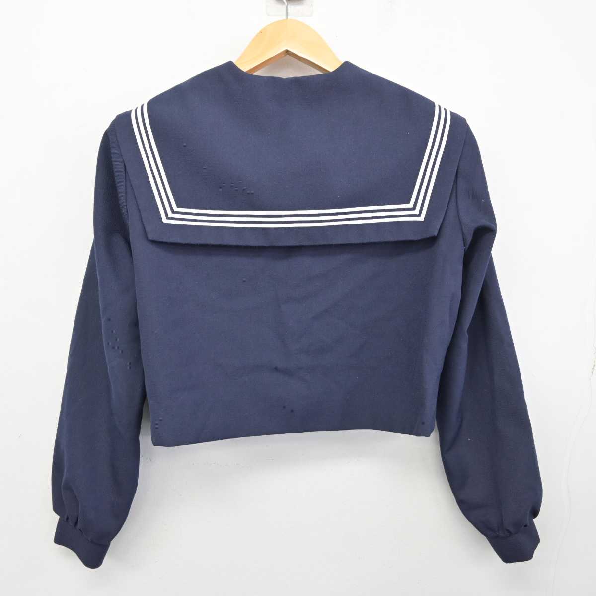 【中古】福岡県 東峰中学校 女子制服 2点 (セーラー服・ジャンパースカート) sf075417