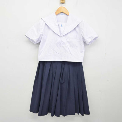 【中古】福岡県 東峰中学校 女子制服 2点 (セーラー服・スカート) sf075420