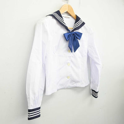 【中古】兵庫県 芦屋学園高等学校 女子制服 2点 (セーラー服) sf075436