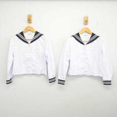 【中古】兵庫県 芦屋学園高等学校 女子制服 2点 (セーラー服) sf075437