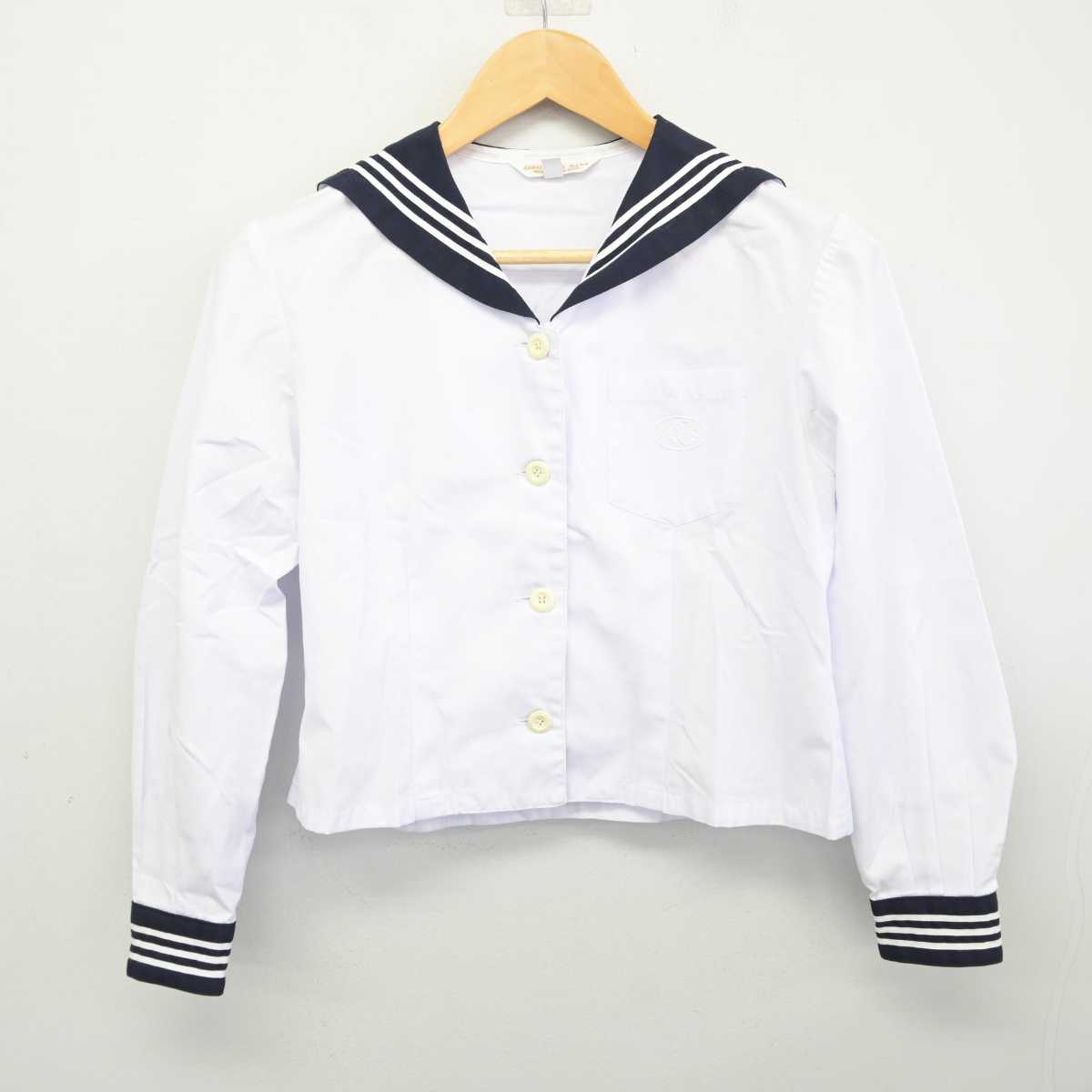 【中古】兵庫県 芦屋学園高等学校 女子制服 2点 (セーラー服) sf075437