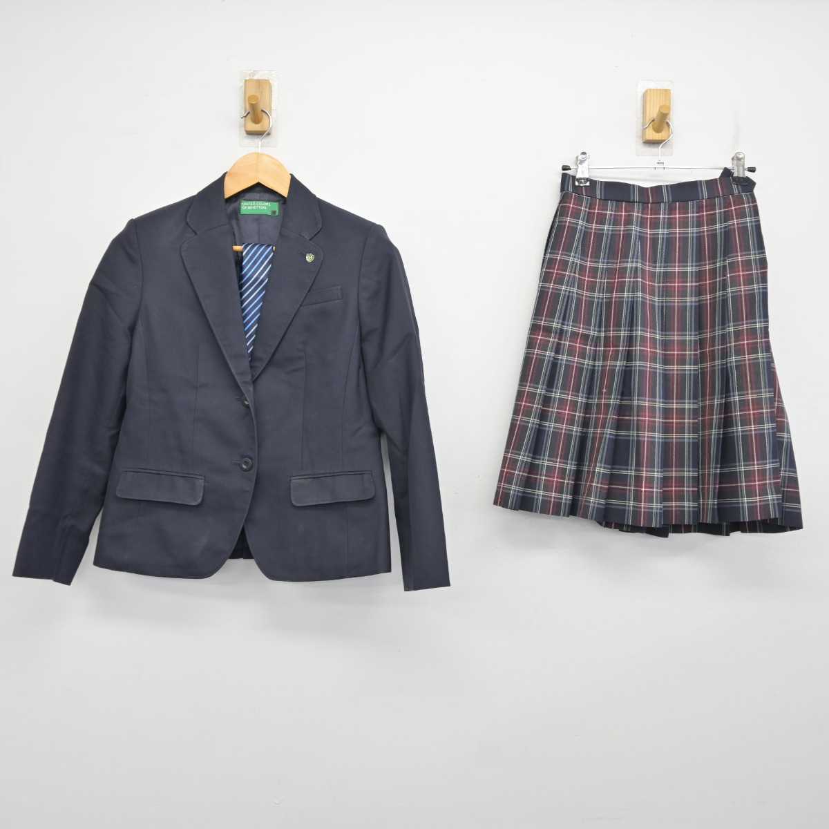 【中古】大阪府 大阪学園 大阪高等学校 女子制服 4点 (ブレザー・スカート) sf075466