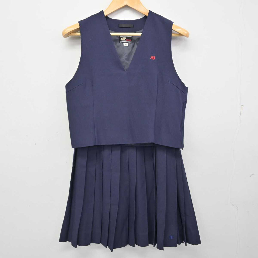 【中古】愛知県 若宮商業高等学校 女子制服 3点 (ベスト・スカート) sf075473