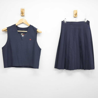 【中古】愛知県 若宮商業高等学校 女子制服 2点 (ベスト・スカート) sf075474