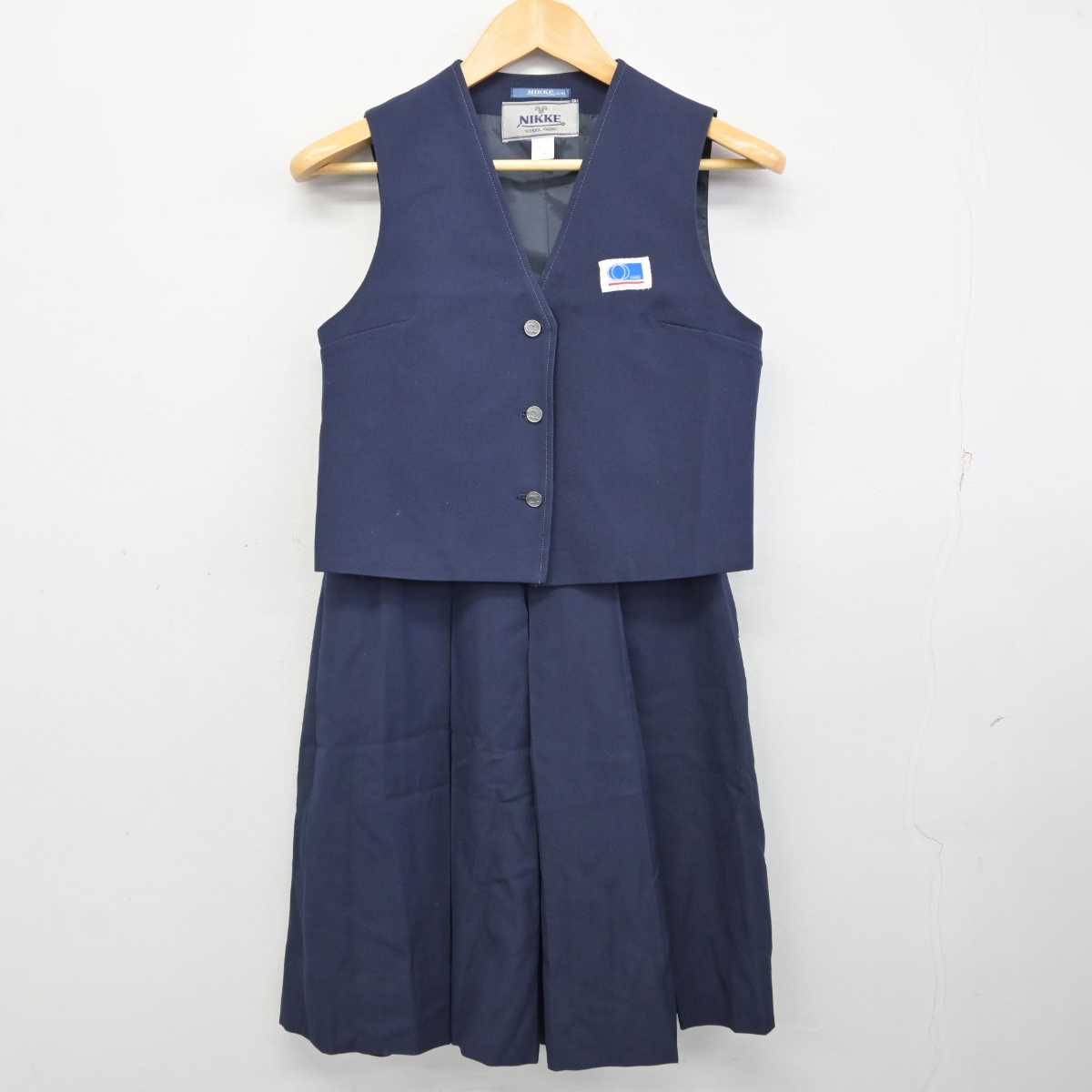 【中古】神奈川県 大矢部中学校 女子制服 2点 (ベスト・スカート) sf075478