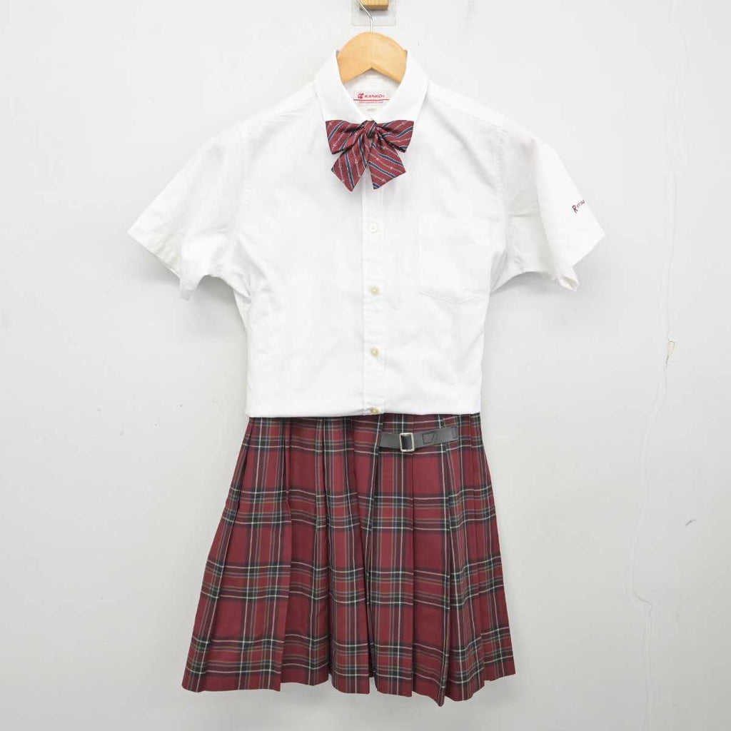 中古】京都府 立命館中学校 女子制服 4点 (シャツ・スカート) sf075504 | 中古制服通販パレイド