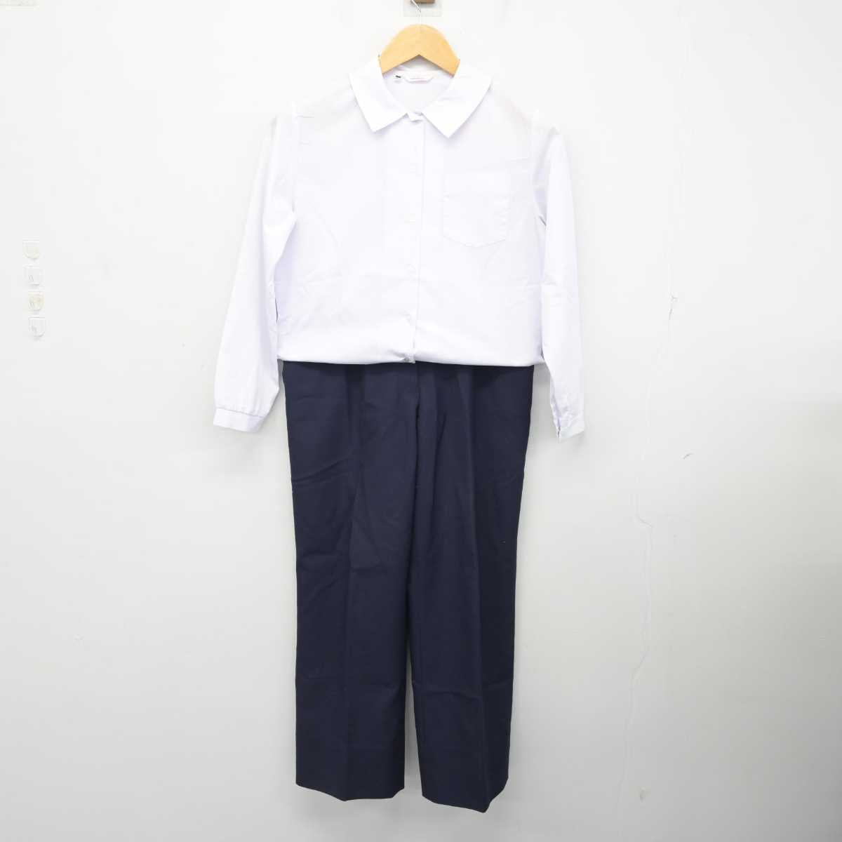 【中古】兵庫県 西宮市立浜脇中学校 女子制服 2点 (シャツ・ズボン) sf075512