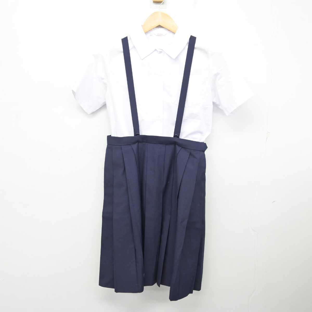 【中古】兵庫県 西宮市立浜脇中学校 女子制服 2点 (シャツ・スカート) sf075513