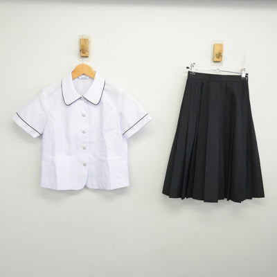 【中古】静岡県 長泉町立長泉中学校 女子制服 3点 (ブラウス・スカート) sf075517