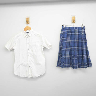 【中古】福岡県 博多学園博多高等学校 女子制服 2点 (シャツ・スカート) sf075522