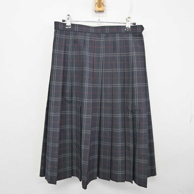 【中古】千葉県 萱田中学校 女子制服 2点 (ニットベスト・スカート) sf075528