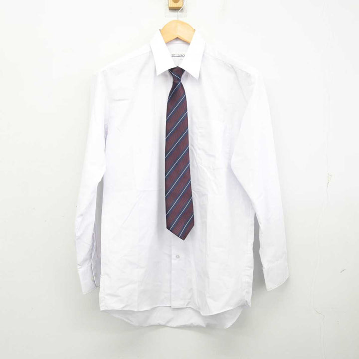 【中古】千葉県 萱田中学校 男子制服 4点 (ブレザー・シャツ・ズボン) sf075529