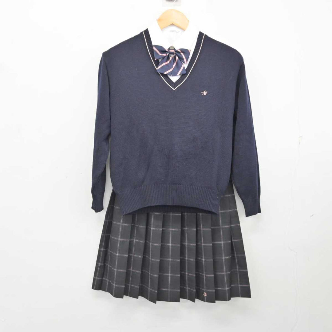 【中古】神奈川県 日本大学藤沢高等学校 女子制服 6点 (ブレザー・ニット・シャツ・スカート) sf075538 | 中古制服通販パレイド