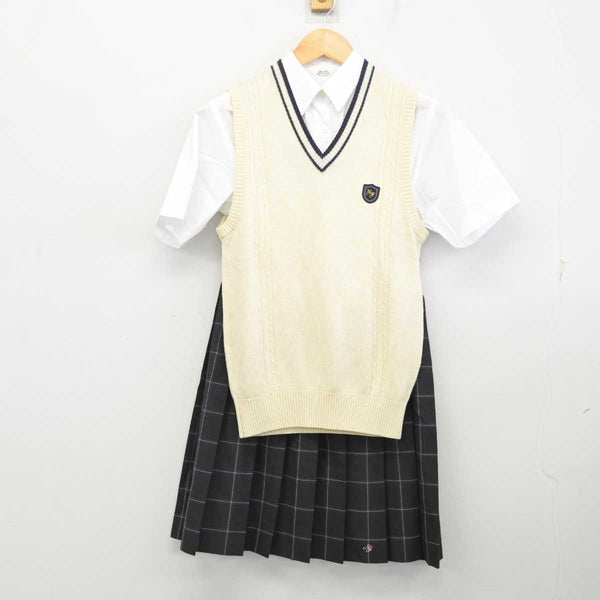 中古】神奈川県 日本大学藤沢高等学校 女子制服 3点 (ニットベスト・シャツ・スカート) sf075540 | 中古制服通販パレイド