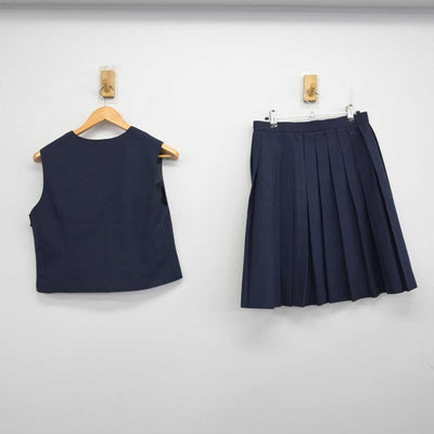 【中古】神奈川県 明治中学校 女子制服 2点 (ベスト・スカート) sf075551