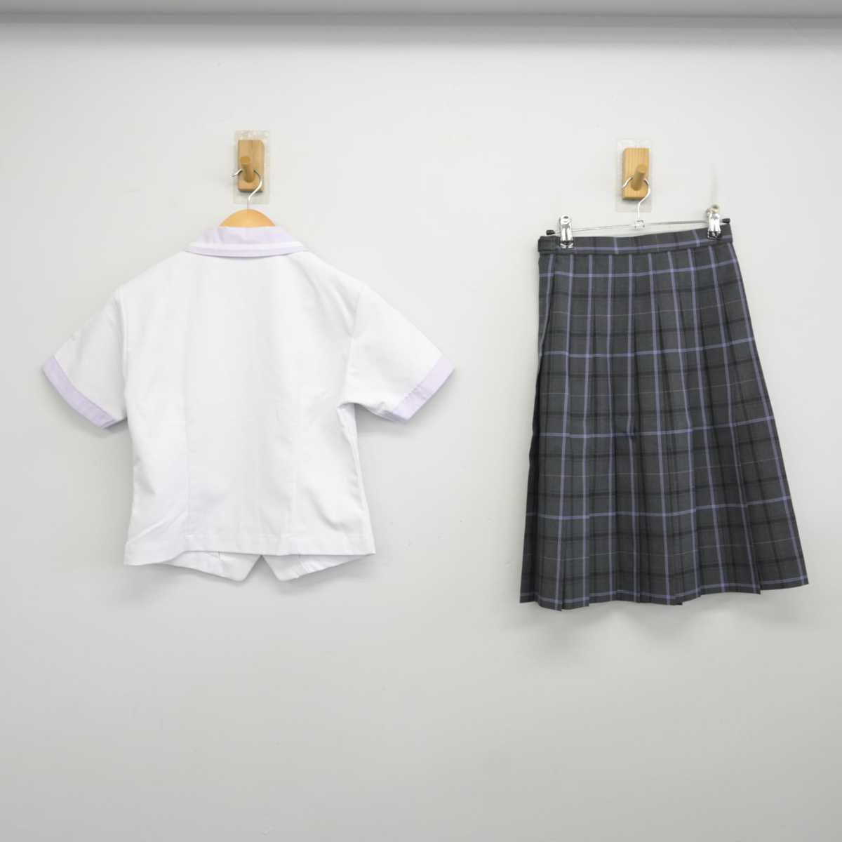 【中古】京都府 京都翔英高等学校 女子制服 2点 (シャツ・スカート) sf075555