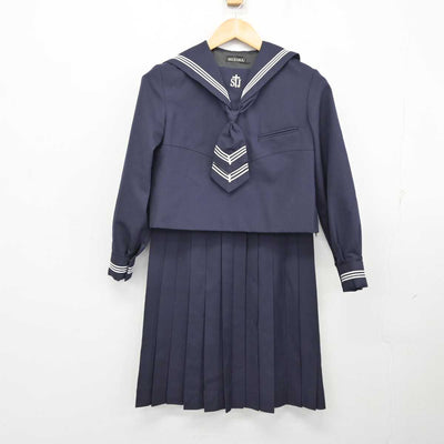 【中古】神奈川県 聖ヨゼフ学園小学校・中学校・高等学校 女子制服 3点 (セーラー服・スカート) sf075563