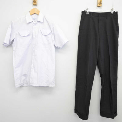 【中古】大阪府 都島中学校 男子制服 2点 (シャツ・ズボン) sf075632