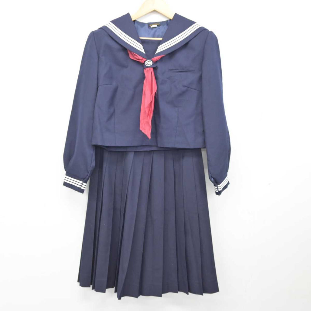 【中古】茨城県 鹿野中学校 女子制服 3点 (セーラー服・スカート) sf075659 | 中古制服通販パレイド