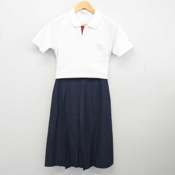 中古】兵庫県 神戸生田中学校 女子制服 2点 (シャツ・スカート