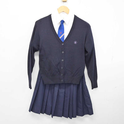 【中古】岐阜県 多治見高等学校 女子制服 7点 (ブレザー・ニット・シャツ・スカート) sf075693