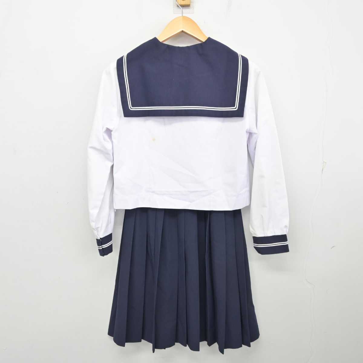 【中古】広島県 松永高等学校 女子制服 3点 (セーラー服・スカート) sf075744