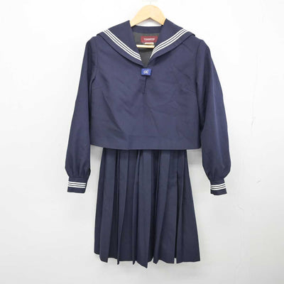 【中古】広島県 尾道北高等学校 女子制服 2点 (セーラー服・スカート) sf075748