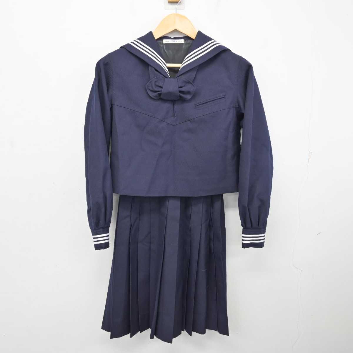 【中古】東京都 大妻中学高等学校 女子制服 4点 (セーラー服・セーラー服・スカート) sf075772