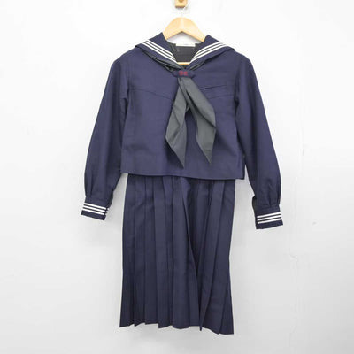 【中古】東京都 大妻中学高等学校 女子制服 3点 (セーラー服・スカート) sf075775