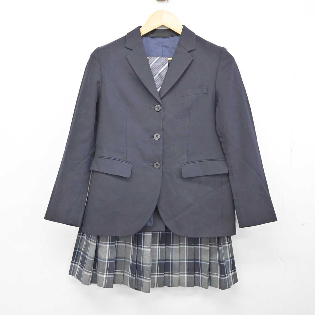 【中古】北海道 札幌啓北商業高等学校 女子制服 4点 (ブレザー・ニット・スカート) sf075803 | 中古制服通販パレイド