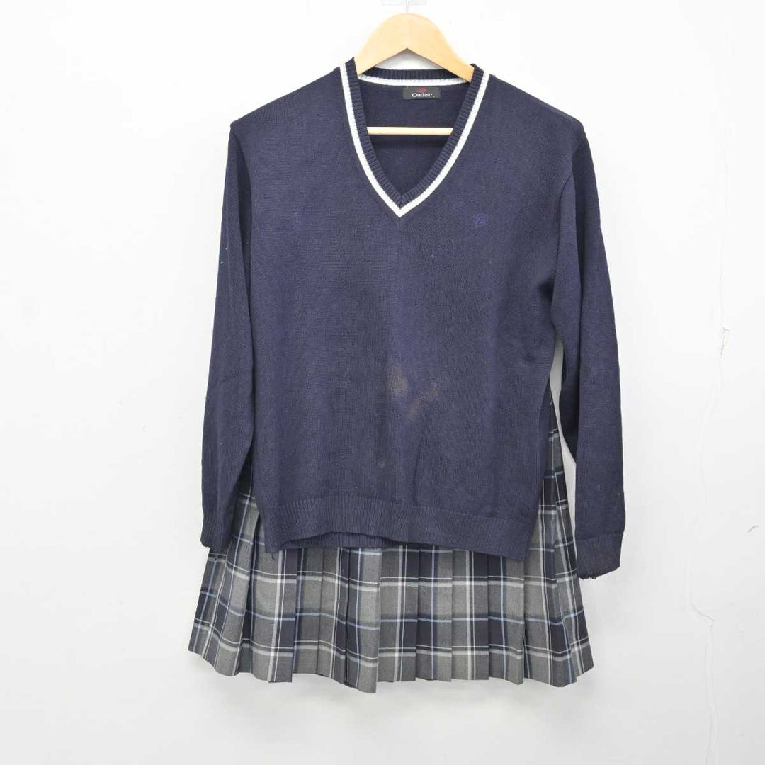 中古】北海道 札幌啓北商業高等学校 女子制服 4点 (ブレザー・ニット・スカート) sf075803 | 中古制服通販パレイド