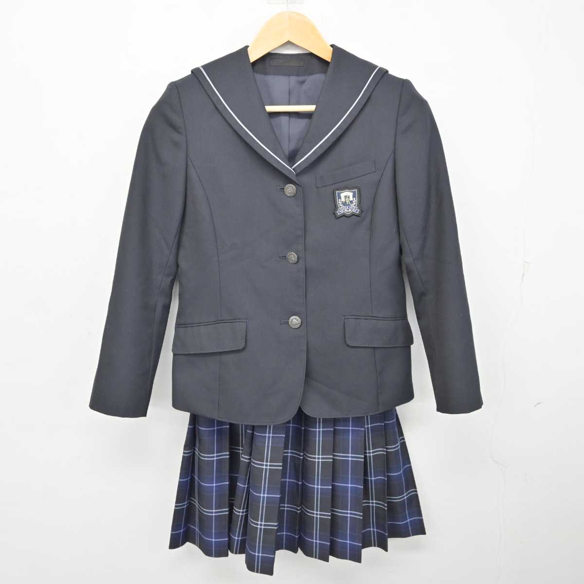 【中古】千葉県 東葛飾中学校・高等学校 女子制服 2点 (ブレザー・スカート) sf075828