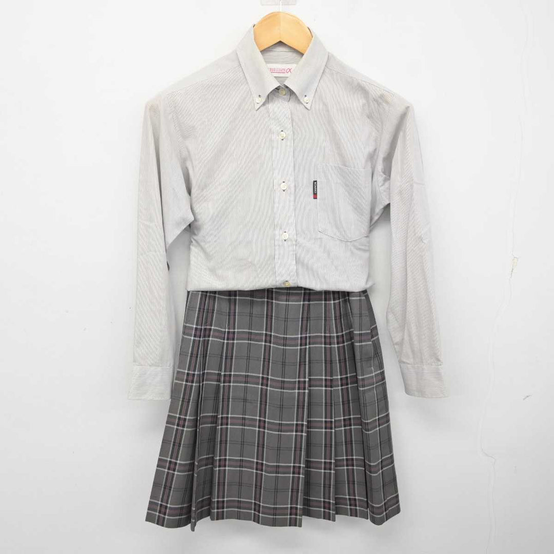 【中古】神奈川県 光明学園相模原高等学校 女子制服 4点 (ブレザー・シャツ・スカート) sf075845