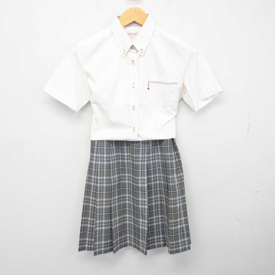 【中古】神奈川県 光明学園相模原高等学校 女子制服 2点 (シャツ・スカート) sf075849