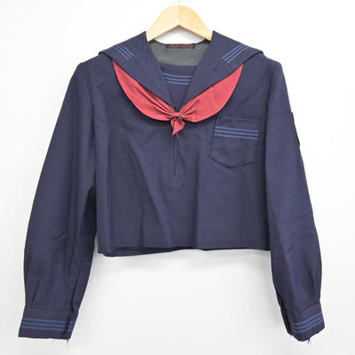 【中古】山梨県 山梨英和高等学校 女子制服 3点 (セーラー服・スカート) sf075865