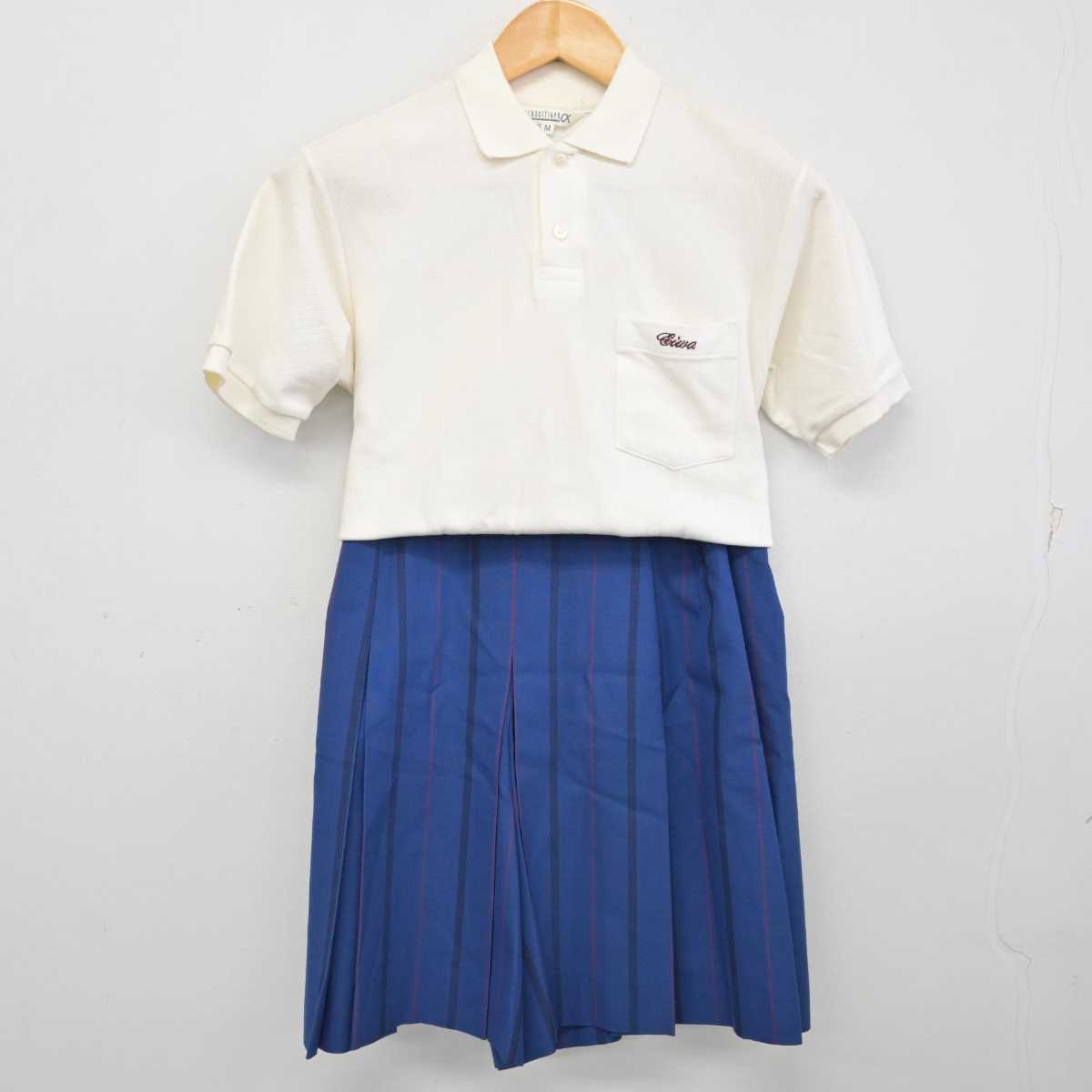 【中古】山梨県 山梨英和高等学校 女子制服 2点 (シャツ・スカート) sf075868