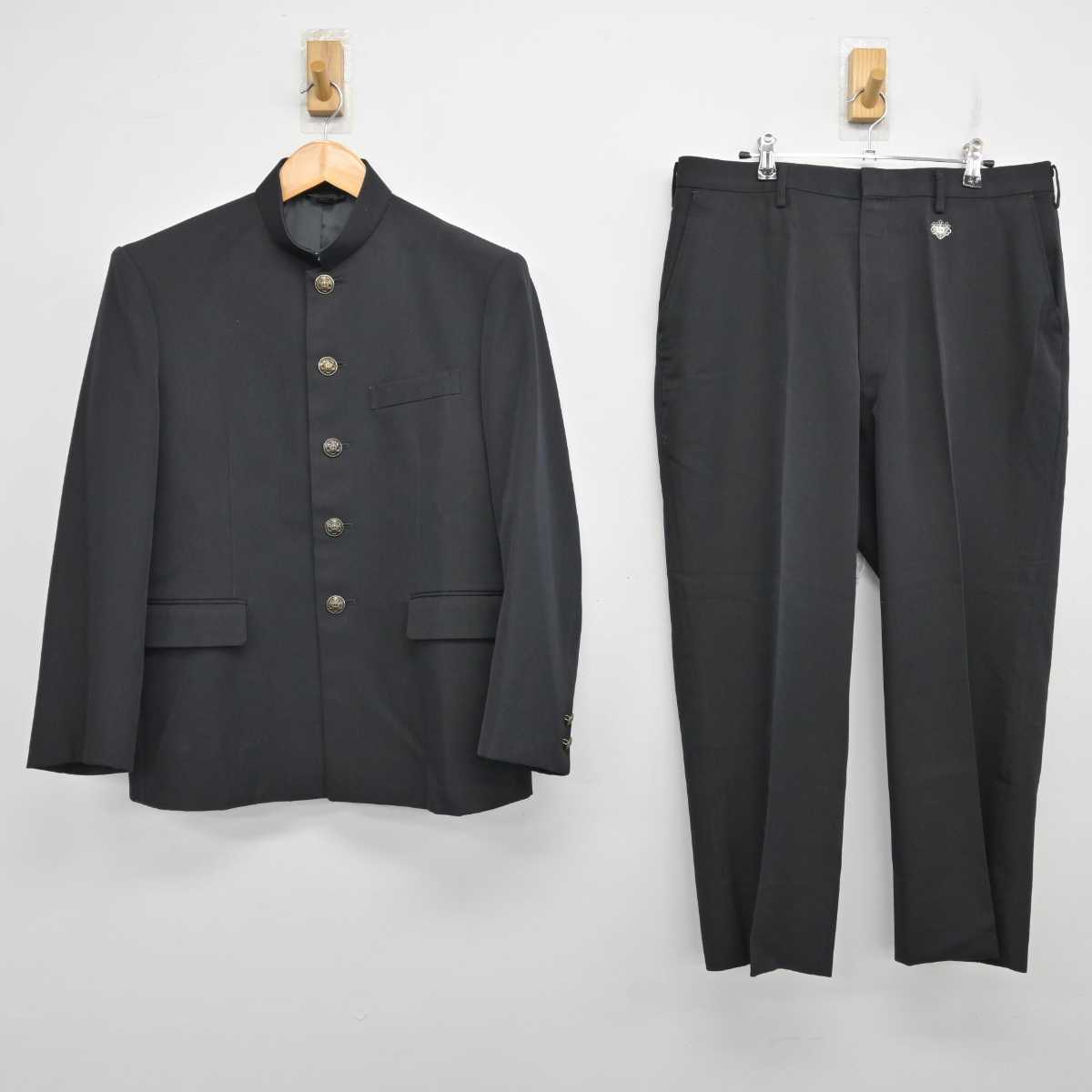 【中古】山梨県 山梨大学教育学部附属中学校 男子制服 2点 (学ラン・ズボン) sf075870