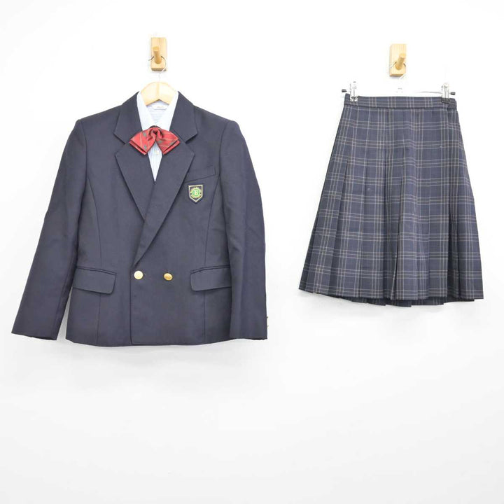 中古】島根県 益田東高等学校 女子制服 4点 (ブレザー・シャツ